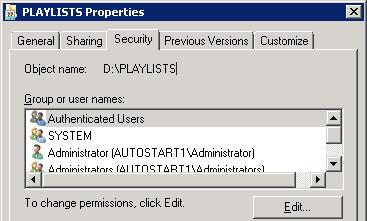ADC Automation Configurations To Create Permissions for Shared Folders 1. Right click on the shared folder and select Properties.