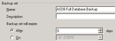Backup and Restoration of an SQL Server ASDB Database 5.