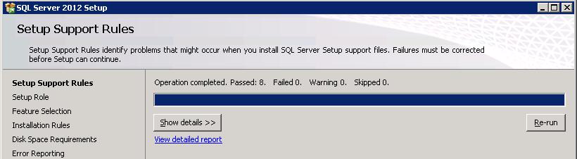 Renaming FS-1, and SQL Server 2012 Installation 13.