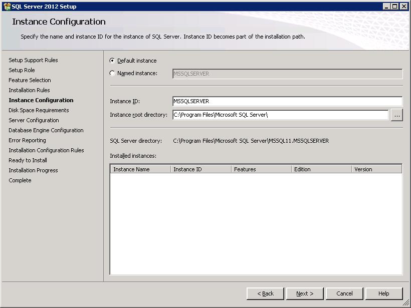 Renaming FS-1, and SQL Server 2012 Installation 15. On the Installation Rules screen, if desired, view the result of the rules processing. When ready press Next. 16.