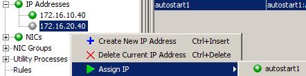 Configuring and Assigning Managed IP Addresses To Assign a Managed IP Address for Automation 1.