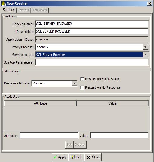 The SQL Server Module To Create the SQL Server Browser Service 1. Expand the ADCDB Domain. 2. Select Services, right click, and select Create New Service: 3.