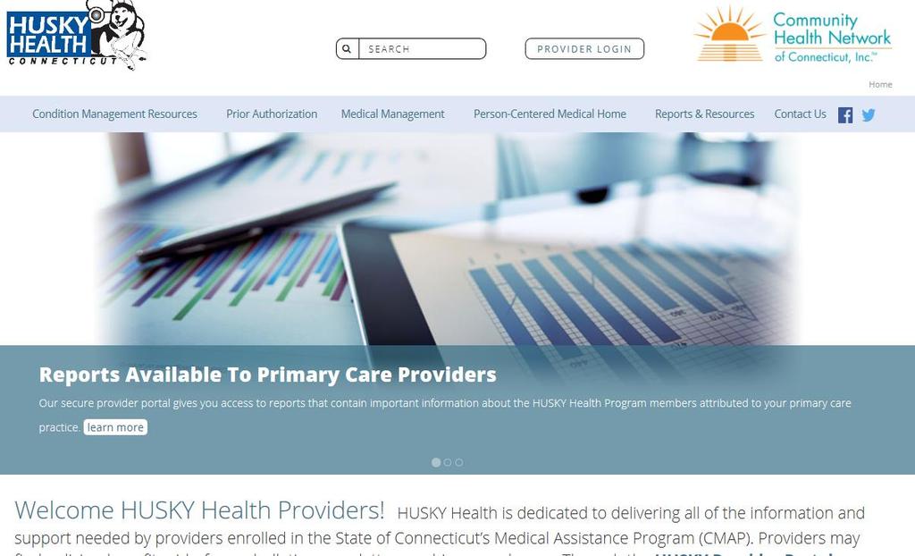 HUSKY Health Provider Homepage: The HUSKY Health Provider Homepage link