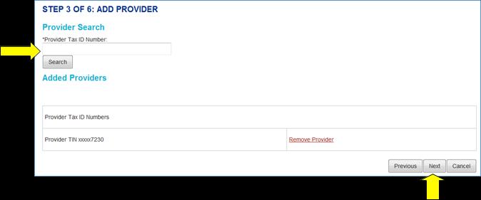 You will see the providers you have chosen to add to your account listed beneath Added Providers.