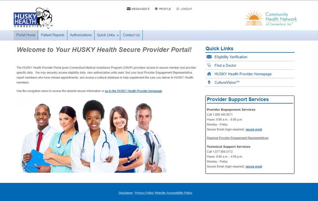 Welcome to Your HUSKY Health Secure Provider Portal! Welcome to Your HUSKY Health Secure Provider Portal!