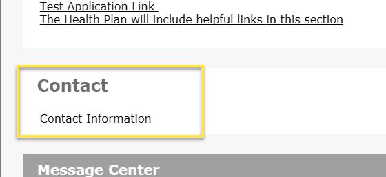 2.4.3 Contact The Contact section on your Home page will