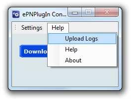 Upload Logs If you have any issues or errors while working with epnplugin, first upload Logs.