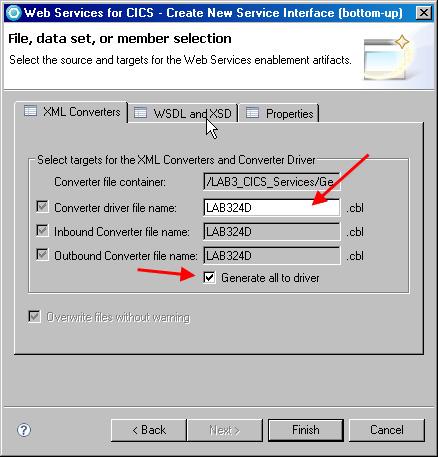 Converters tab, make sure that LAB324D is specified as the Converter driver file name. 15. Also make sure that the checkbox to Generate all to driver is selected, as shown in Figure 27.