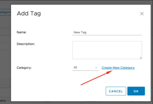 New Category on Tags New UI to Create New