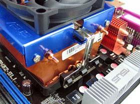 The X-Mars is in no way a large CPU cooler, but the special design of the heatsink can
