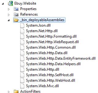 NET MVC Visual Studio will then create a new folder called /_bin_deployableassemblies that