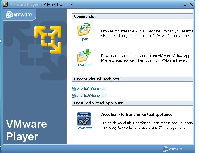 Chapter 2. Installation 1. Download the vmplayer from http://www.vmware.com/products/player/ 2. Install vmplayer 3. Download the 7-zip file archiver from http://www.7-zip.org 4.