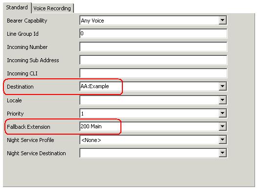 Embedded Voicemail Installation Guide Routing Incoming Calls to an Auto Attendant An integral voicemail auto attendant created can be specified as a destination in the IP Office Incoming Call Routes