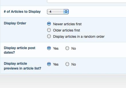 ACADEMY A STEP-BY-STEP GUIDE TO ADDING NEWS ARTICLES 2d. Select the # of Articles to Display. Springboard: News Article display settings 2e.