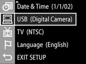 The current camera settings are shown in parentheses.