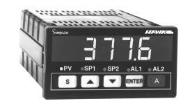 Temperature Hawk HK35 & HK45 Series Advanced Digital Panel Meter Easily Programmed from the Front Panel Software Functions Include: Password One or Two Set points Time Delay & Hysteresis Display