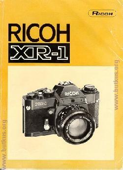 Ricoh XR-1 On-line camera manual library This is the full text and images from the manual. This may take 3 full minutes for all images to appear.