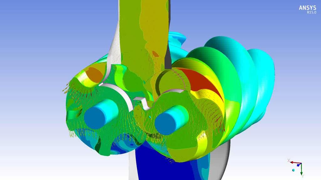 Simulation examples Screw compressor Consideration of