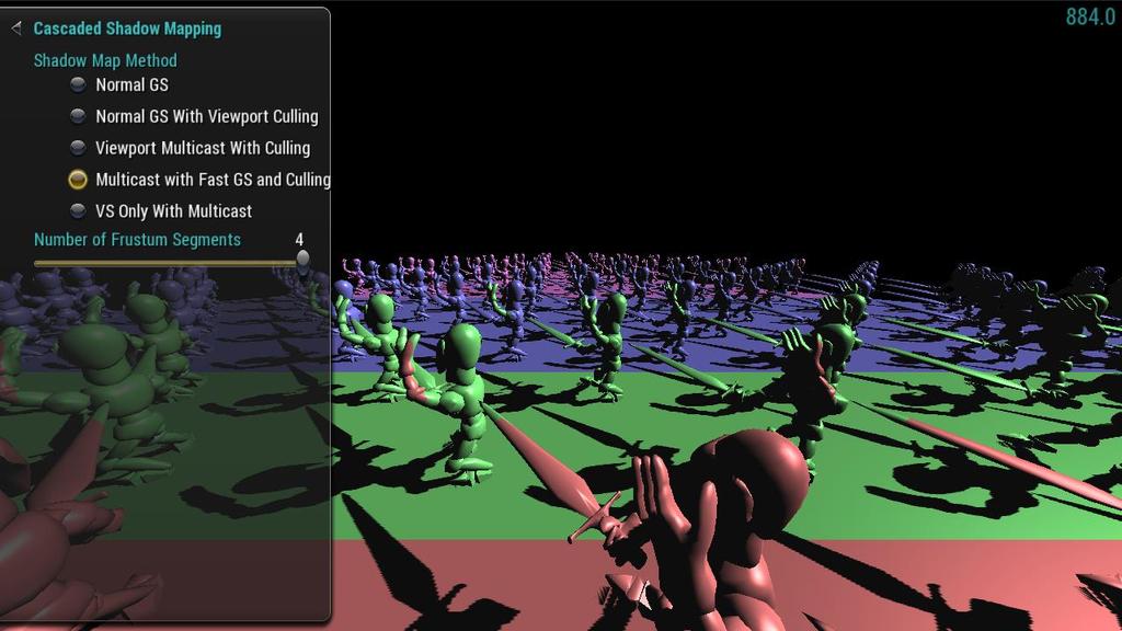 Multi-Projection Acceleration Fast Geometry shader pass-through Fast viewport multi-casting