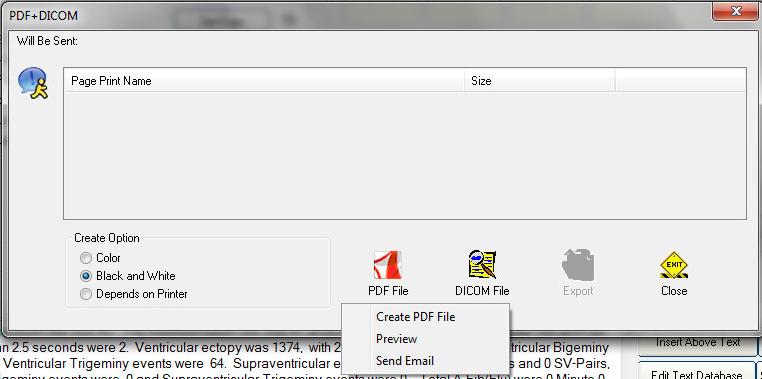 5. Select Create PDF File to create the PDF file.