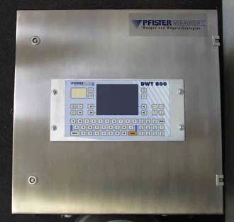 securing kit) German, English, French, Italian, Spanish, Portuguese (freely selectable) DWT 800 versions ANALOGUE DUPLEX ANALOGUE DIGITAL DUPLEX DIGITAL DOSING for connection to a scale with analogue