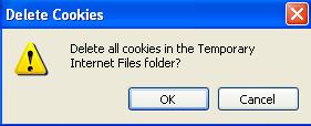 Internet Explorer: Clear the Cookies Open Internet Explorer Drop down the Tools menu Click on the Internet Options menu item Click on the General tab in the Internet Options window Go to the