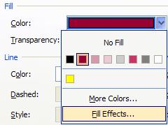 When the Format AutoShape menu at the left appears, you may change the Colors and Lines, Size, Layout, etc., as you desire.
