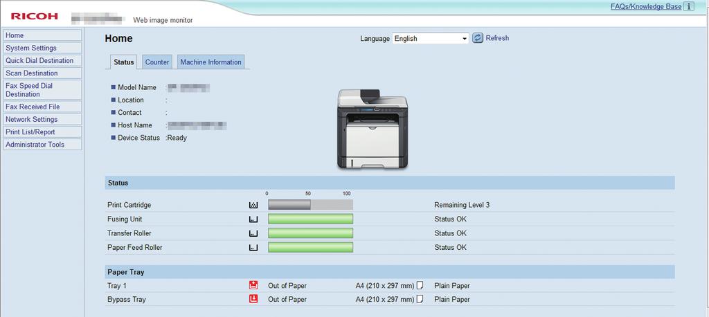 2. Paper Specifications and Adding Paper Specifying Paper Type and Paper Size Using Web Image Monitor This section describes how to specify paper sizes and types using Web Image Monitor. 1.