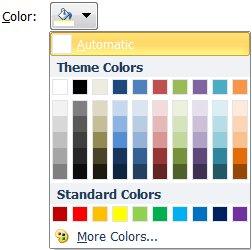 In the Fill section, click Solid Fill. 6. Choose a colour through the Color: button. 7.