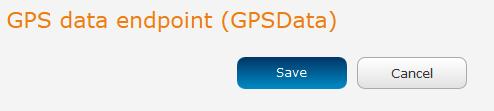 GPS data: This creates a GPS data endpoint. Figure 92 - GPS data endpoint configuration 4. Click the OK button. The router displays a screen with configuration options for your chosen endpoint type.