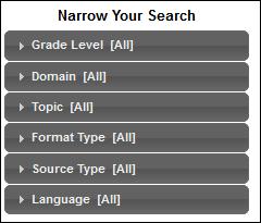 If there are too many results, you can narrow your search to show only certain types of information.