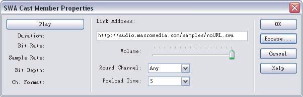 Streaming Shockwave Audio You can create a Shockwave Audio file from the Shockwave converter Xtra: select Xtras > Convert WAV to SWA, and select the WAV files to convert Director can stream the