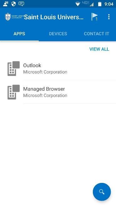 31. Select Outlook from the App