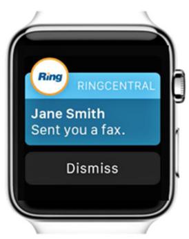 RingCentral Mobile App Guide Appendix B - Apple Watch