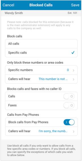 RingCentral Mobile App Guide Screening, Greeting, and Hold Music 48 After Hours Greeting Note: In Call Handling/After Hours if you choose Only Play Greeting and Disconnect, you can choose a Default