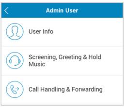 RingCentral Mobile App Guide Set up Administrator Call Forwarding 95 Set up Administrator Call Forwarding Define your own extension s call-forwarding rules by deciding to which phones, in which