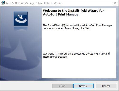 Autosoft FLEX F&I 9. To install the Autosoft Print Manager, click Next on the Autosoft Print Manager InstallShield Wizard. 10. When the installation is complete, click Finish. 11.