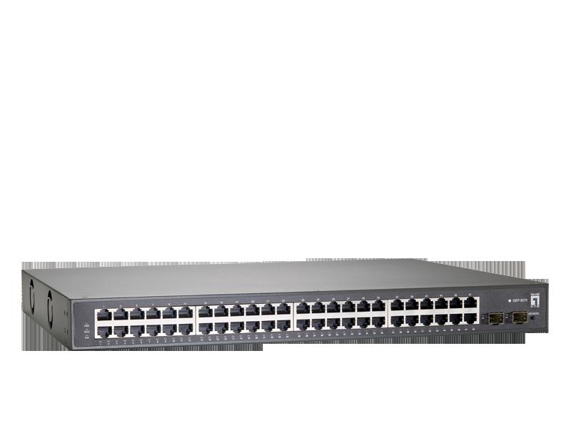 This switch is IEEE 802.3af/at compliant, providing power and data over a single Ethernet cable to any PoE device, with total power budget of 375W, up to 30W per port.