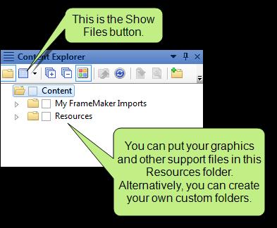 Organize Your Files After you import, any graphics in
