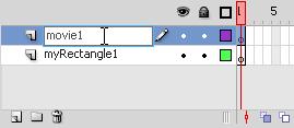 Double click on the myrectangle2 symbol in the Library. This should open the myrectangle2 symbol in the editing window. Use the Properties Panel to change the fill and border colours. 7.