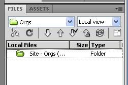 Location of Files in Dreamweaver On the Files sidebar you should see the files that are in your web site. If you do not see this list, on the right side of the screen you will see the Files menu.