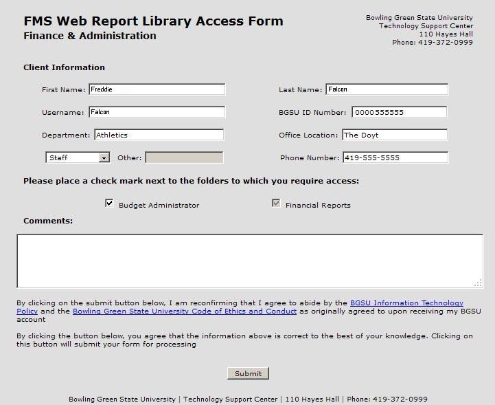 Login to the WRL 1. After you have been granted access, login to InfoView at the following address: https://ods.bgsu.edu/ 2.