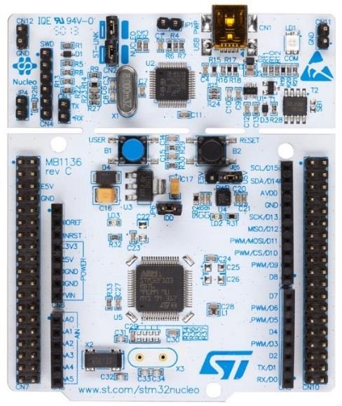 package. The easiest way is to get an STM32-Nucleo board which includes an ST-Link V2.1 programmer.