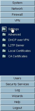 Login to the Sonicwall device and select VPN > Settings. 3.