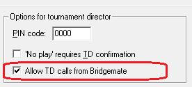 Bridgemate Pager Manual Page 5 Setting up Bridgemate Control Software Enabling the TD call feature on the Bridgemate TD calls are initiated by players through the Bridgemate II device at the table.