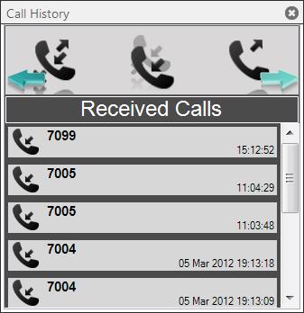 Call History This list shows you the last 10 dialed, received or missed phone calls that arrived on your phone.