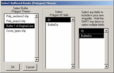 Next identify your polygon habitat theme and specify the output you would like: You can generate 2 types of output: A.