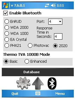 5 Use the drop list to select the com port needed. You will also check the box to enable Bluetooth and also select which Bluetooth device you re using from the list provided.