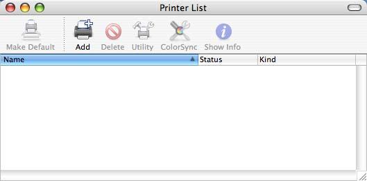 3 or greater users: Double-click the Printer Setup Utility icon. For Mac OS X 10.2.