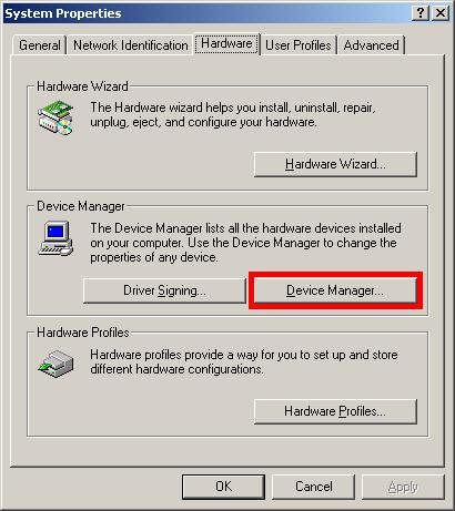 Step 19: Click the Device Manager tab (Figure 7-21).